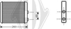 Diederichs DCM1165 - Теплообменник, отопление салона autodnr.net