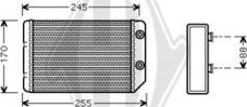 Diederichs DCM1166 - Теплообменник, отопление салона autodnr.net