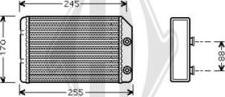 Diederichs DCM1167 - Теплообмінник, опалення салону autocars.com.ua