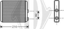 Diederichs DCM1169 - Теплообмінник, опалення салону autocars.com.ua