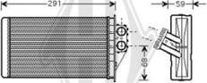 Diederichs DCM1185 - Теплообмінник, опалення салону autocars.com.ua