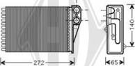 Diederichs DCM1188 - Теплообменник, отопление салона autodnr.net