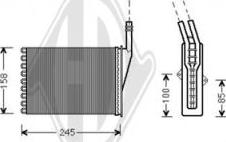 Diederichs DCM1213 - Теплообмінник, опалення салону autocars.com.ua