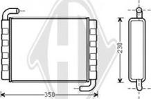 Diederichs DCM1223 - Теплообмінник, опалення салону autocars.com.ua