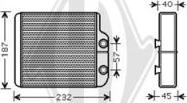 Diederichs DCM1234 - Теплообмінник, опалення салону autocars.com.ua