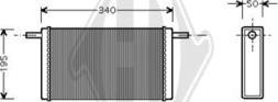 Diederichs DCM1241 - Теплообмінник, опалення салону autocars.com.ua