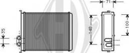 Diederichs DCM1260 - Теплообмінник, опалення салону autocars.com.ua