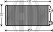 Diederichs DCM1266 - Теплообменник, отопление салона autodnr.net