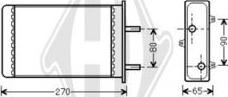 Diederichs DCM1269 - Теплообмінник, опалення салону autocars.com.ua