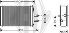 Diederichs DCM1273 - Теплообменник, отопление салона autodnr.net