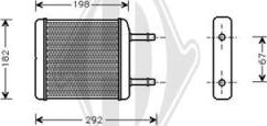 Diederichs DCM1275 - Теплообменник, отопление салона autodnr.net