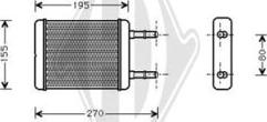 Diederichs DCM1282 - Теплообменник, отопление салона autodnr.net