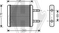 Diederichs DCM1295 - Теплообмінник, опалення салону autocars.com.ua