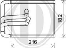 Diederichs DCM1298 - Теплообмінник, опалення салону autocars.com.ua