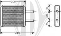 Diederichs DCM1304 - Теплообмінник, опалення салону autocars.com.ua