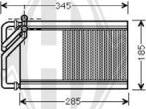 Diederichs DCM1319 - Теплообмінник, опалення салону autocars.com.ua