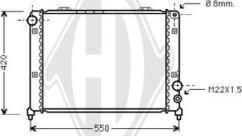 Diederichs DCM1340 - Радіатор, охолодження двигуна autocars.com.ua