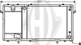 Diederichs DCM1393 - Радіатор, охолодження двигуна autocars.com.ua