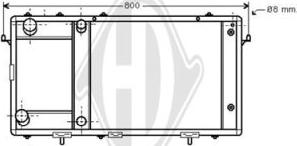 Diederichs DCM1398 - Радіатор, охолодження двигуна autocars.com.ua