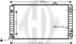 Diederichs DCM1446 - Радіатор, охолодження двигуна autocars.com.ua