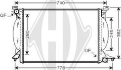 Diederichs DCM1471 - Радіатор, охолодження двигуна autocars.com.ua