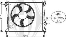 Diederichs DCM1473 - Радіатор, охолодження двигуна autocars.com.ua
