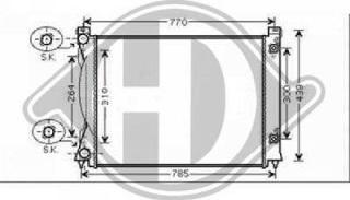 Diederichs DCM1480 - Радіатор, охолодження двигуна autocars.com.ua