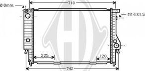 Diederichs DCM1522 - Радіатор, охолодження двигуна autocars.com.ua