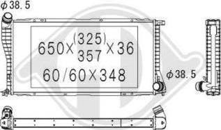 Diederichs DCM1556 - Радіатор, охолодження двигуна autocars.com.ua