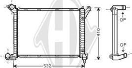 Diederichs DCM1561 - Радіатор, охолодження двигуна autocars.com.ua