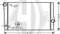 Diederichs DCM1587 - Радіатор, охолодження двигуна autocars.com.ua