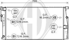Diederichs DCM1600 - Радіатор, охолодження двигуна autocars.com.ua