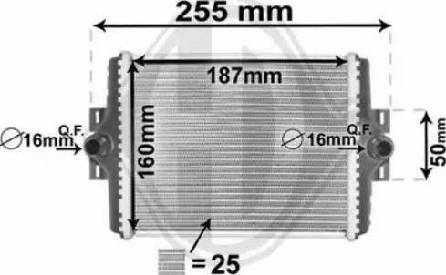 Diederichs DCM1602 - Радіатор, охолодження двигуна autocars.com.ua
