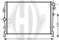 Diederichs DCM1633 - Радіатор, охолодження двигуна autocars.com.ua