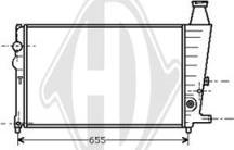Diederichs DCM1648 - Радіатор, охолодження двигуна autocars.com.ua
