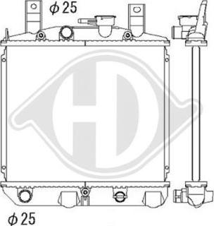 Diederichs DCM1742 - Радіатор, охолодження двигуна autocars.com.ua