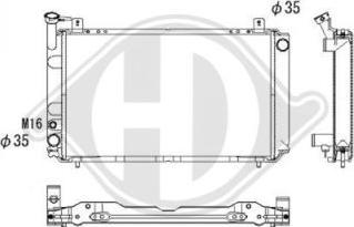 Diederichs DCM1777 - Радіатор, охолодження двигуна autocars.com.ua