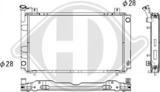 Diederichs DCM1783 - Радіатор, охолодження двигуна autocars.com.ua