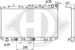 Diederichs DCM1795 - Радіатор, охолодження двигуна autocars.com.ua