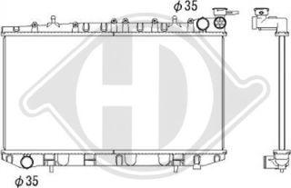 Diederichs DCM1802 - Радіатор, охолодження двигуна autocars.com.ua