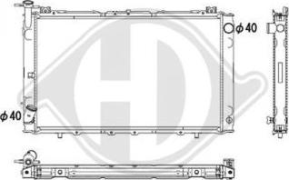 Diederichs DCM1808 - Радіатор, охолодження двигуна autocars.com.ua