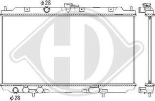 Diederichs DCM1825 - Радіатор, охолодження двигуна autocars.com.ua