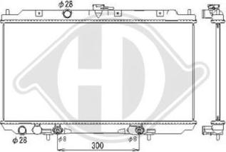 Diederichs DCM1828 - Радіатор, охолодження двигуна autocars.com.ua