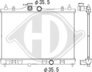 Diederichs DCM1878 - Радіатор, охолодження двигуна autocars.com.ua