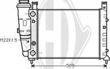 Diederichs DCM1892 - Радіатор, охолодження двигуна autocars.com.ua