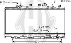 Diederichs DCM1938 - Радіатор, охолодження двигуна autocars.com.ua