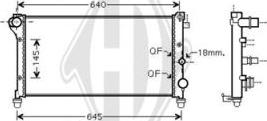 Diederichs DCM1975 - Радіатор, охолодження двигуна autocars.com.ua