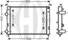 Diederichs DCM1990 - Радіатор, охолодження двигуна autocars.com.ua