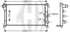 Diederichs DCM1999 - Радіатор, охолодження двигуна autocars.com.ua