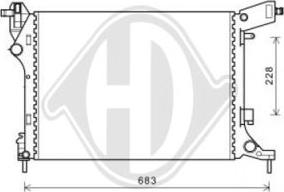 Diederichs DCM2009 - Радіатор, охолодження двигуна autocars.com.ua
